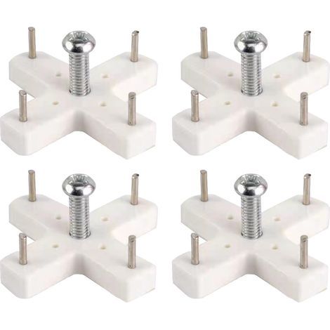 Vis murale sans trace, perceuse à ongles, crochet de suspension d'image polyvalent gratuit pour ciment de cloison sèche 4 pièces (1/5)