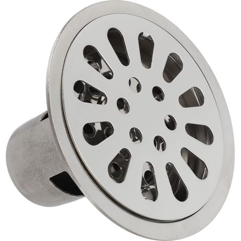 Soavoa Siphon de Sol en Acier Inoxydable 9cm Anti-Odeur pour Salle de Bain et Buanderie Design Rond Facile à Installer (1/4)