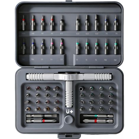 Coffret de 60 tournevis à cliquet de type T, kit de réparation de téléphones portables, coffret d'outils de bricolage pour la maison (1/5)