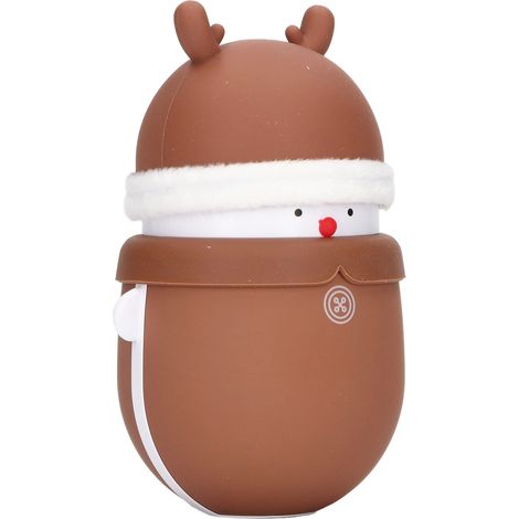 Chauffe-mains électrique à 2 niveaux de chauffage, rechargeable par USB, 2 en 1, portable, avec batterie externe de 6000 mAh. (1/5)