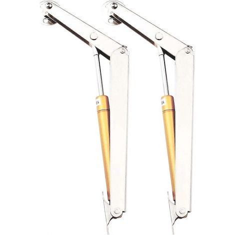 Vérin à gaz, vérin à gaz 100 N, charnières de support de couvercle relevable, vérin à gaz hydraulique pour soulever porte de meuble, placard, armoire de cuisine, boîte à jouets (lot de 2) (1/5)
