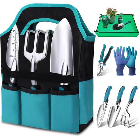 7-teiliges Garten-Geschenkset für Damen und Herren, rostfreies Edelstahl- und Aluminiumlegierungs-Handwerkzeugset (1/5)