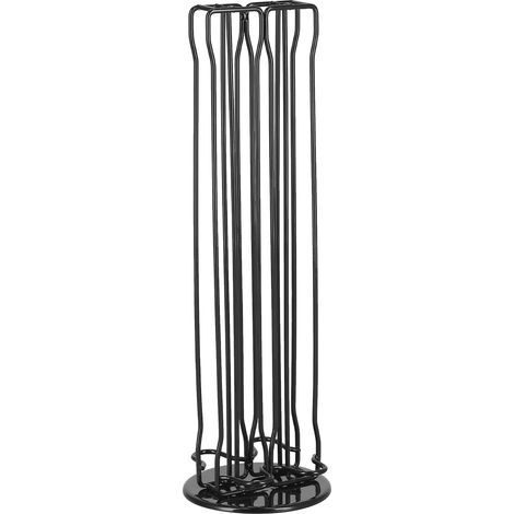 Kaffeekapselständer, 360° drehbar, aus Metall, schlichtes Design, bietet Platz für 40 Kaffeekapseln zur Aufbewahrung (1/5)