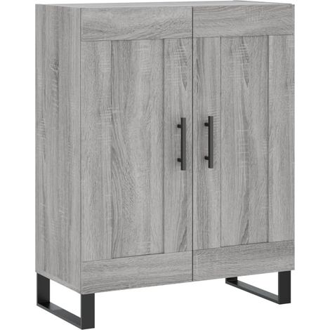 Credenza cassettiera mobile contenitore organizer cucina soggiorno salotto sonoma 695 x 34 x 90 cm legno ingegnerizzato grigio 020036486