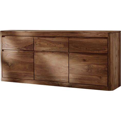 credenza in legno di Shesham / Acacia 185x40x80 smoked cherry tinto TORONTO 101