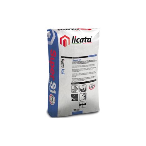 Colla super s1 bianca c2te kg. 25  adesivo per piastrelle e pavimenti