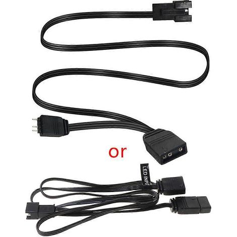 ARGB 5V 3-Pin-Verlängerungskabel AURA MSI Motherboard Splitter Adapter für 5V s Light Strip Lüfter (1/5)