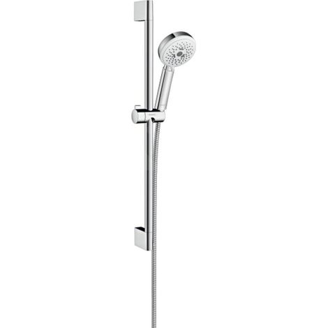 Hansgrohe Crometta 100 - Set de douche Multi , 3 jets, 0,65 m, blanc/chrome 26650400 (1/4)