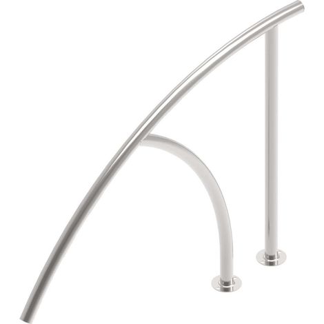 Sortie de bain et spa en acier inoxydable – Résistance à la corrosion – Accès confortable et sécurisé – Design courbé moderne – Flexinox