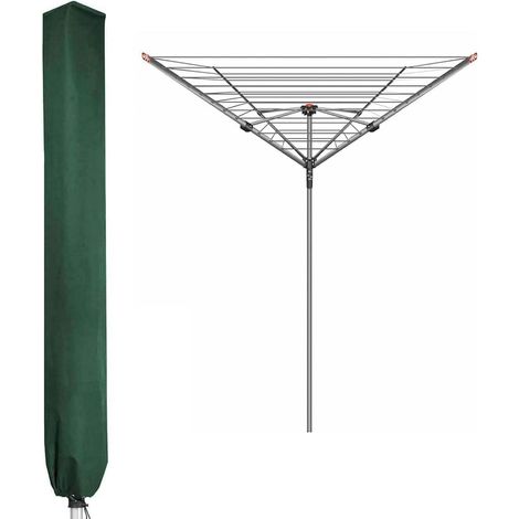 Schutzhülle Wäschespinne Wasserdicht PVC 600D Grün 16x16x165cm (1/5)
