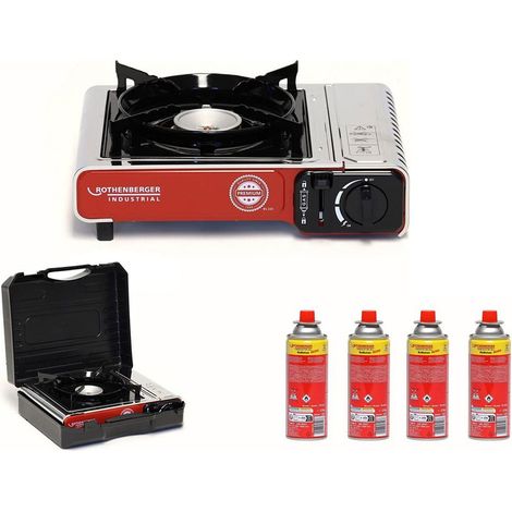 ROTHENBERGER Industrial Campingkocher 2,2 kW Premium RS 220 inkl. 4x RoButan 220 gr. - 1500004232