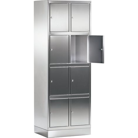 FRANKEL kaiserkraft, Armoire à quatre casiers en inox, 2 (1/2)