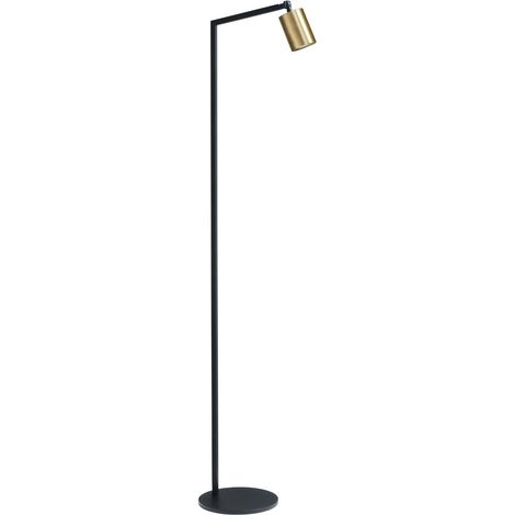 Lampadaire noir Bounce avec une tache dorée - 1491-05-02