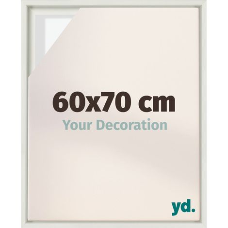Your Decoration - Cadre flottant - Blanc Mat - Cadre en caisse américaine pour toile sur chassis - MDF - Lyon (1/5)