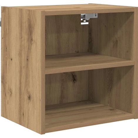 Armario colgante moderno 40 x 29,5 x 40 cm gran espacio de almacenamiento diseño contemporáneo en madera contrachapada roble artesanal 020053464 (1/5)