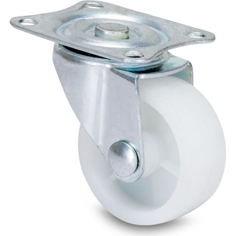 Roulette pivotante 8 pièces, tête pivotante pour roulettes de meubles avec double roulement à billes (hauteur 50 mm/2")
