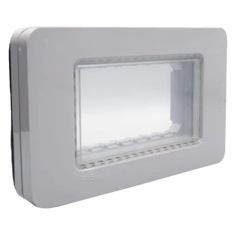 BTICINO 28604G - Placca idrobox a 4 moduli IP55 Grigio BTicino MatixGo