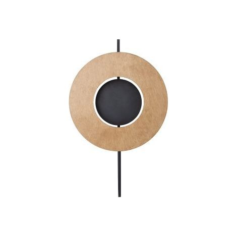 Applique murale bois/acier noire 2x8W Sunset Nowodvorski