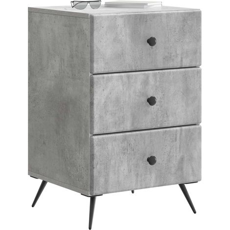 Maison Exclusive - Nachttisch Betongrau 43 x 41 x 66,5 cm Holzwer