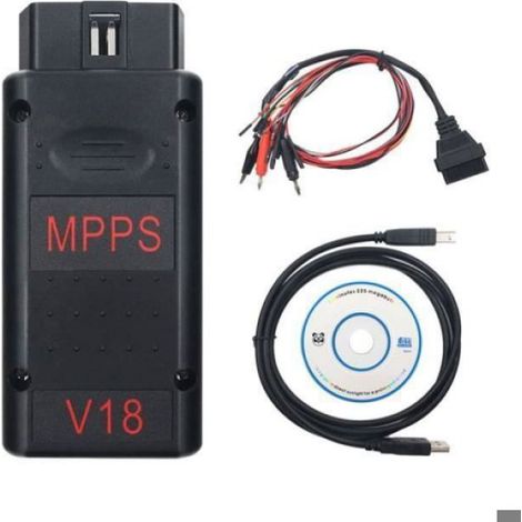 Outil De Diagnostic OBD2 - MPPS V18 - Support Tricore Et Multiboot - Câble Breakout Inclus - 1 Pièce