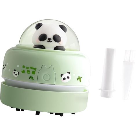 1 Mini Aspirateur De Bureau, Design Animal, Brosse Incluse, Pour Nettoyage École