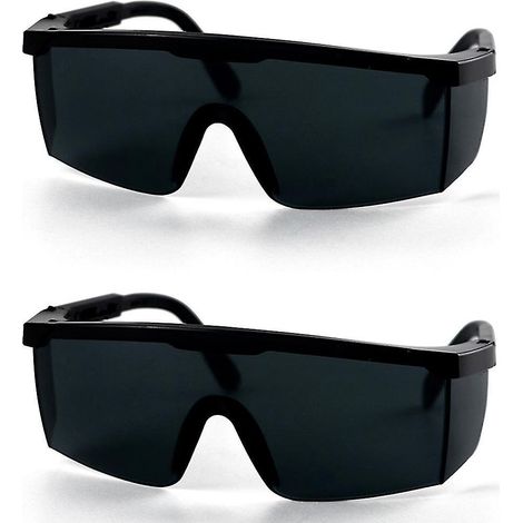2 lunettes de soudage anti-lumière intense, résistantes aux UV et aux projections, pour le soudage à domicile et le bricolage. (1/5)