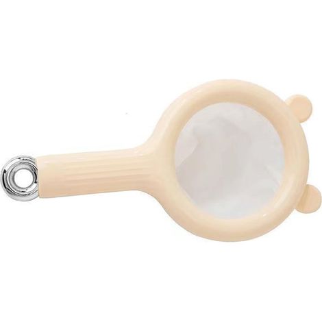 Feines Lebensmittelsieb, robust, vielseitig, leicht zu reinigen, feiner Filterlöffel für die Küche, beige (1/5)