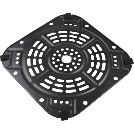 Plateau de rechange pour plaque frite à air, 21,5 x 21,5 cm, panier de cuisson carré antiadhésif compatible avec la friteuse à air 2QT AF141, accessoire facile à nettoyer pour extérieur (1/5)
