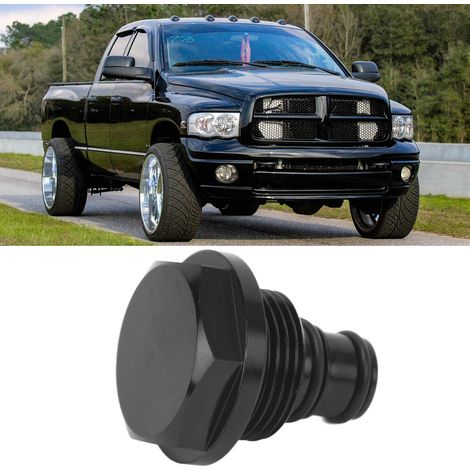 Magnetventilkappe für Turbolader, aus schwarzem Stahl, passend für Dodge Ram 2004-2007. (1/5)