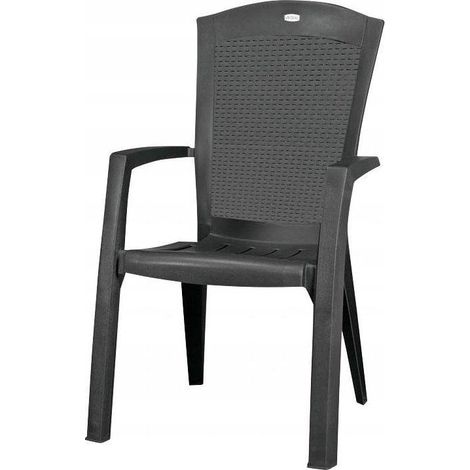 Keter Minnesota sedia da giardino grigio antracite design classico (1/2)