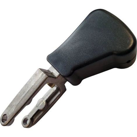 Poignée ERGO noire avec logo pour bouchons de fût Hiwi et Micro Matic - Confort ultime, sécurité renforcée et contrôle précis lors du changement de fûts de bière (1/3)