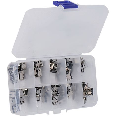 Kit de 100 connecteurs USB Type C femelles, adaptateurs de réparation et de remplacement à souder (1/5)