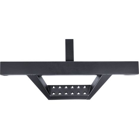 Marchepied d'attelage pour récepteur 2 pouces, acier renforcé, charge max 300 lbs, protection pare-chocs arrière avec verrou et stabilisateur, universel pour camion, SUV, pick-up, remorque. (1/5)