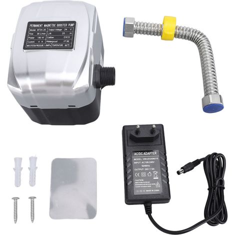 DC24V Pumpe de booster DC Magnet Permanent 35L / min 180W DN15 Diaphragme silencieux pour le jardin de cuisine Habinet Chauffeur d'eau solaire (1/5)