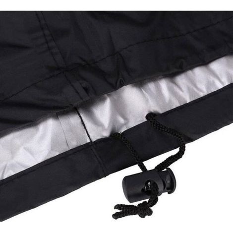 Housse Barbecue Gaz de Grill Anti-Vent/Anti-UV/Anti-l'eau/Anti-l'Humidité/Antipoussière, 145 x 61 x 117 cm, Noir (1/5)