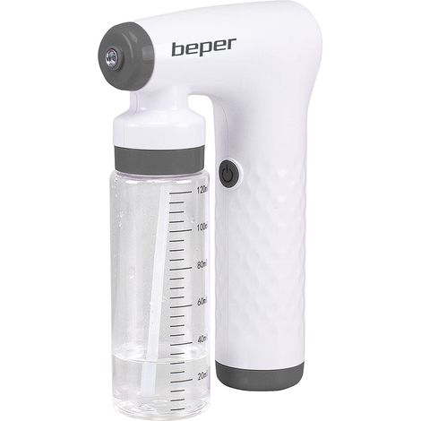 BEPER P202VAL110 Elektrisches Sprühgerät, wiederaufladbarer Vernebler, 2,6 W, ABS, 120 ml, geeignet für alkoholbasierte Desinfektionsmittel, zur Reinigung von Oberflächen, Möbeln und Alltagsgegenständ (1/5)