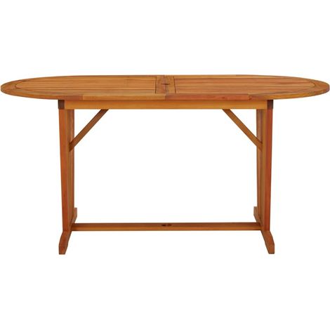 Maison Exclusive - Table de jardin 160x85x75 cm Bois d'eucalyptus solide (1/5)