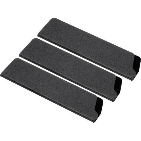 Lot de 3 Étuis de protection, ABS robuste, Dimensions 150x40 mm, Intérieur velours, Pour couteaux Santoku