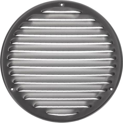 Rejilla de ventilación de acero inoxidable de Ø 200 mm con protección contra insectos - Rejilla de ventilación metálica - Rejilla de extracción (1/5)