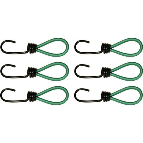Lot de 6 - Crochet - Filet de protection - Extension de filet - Sécurisation d'espace - Vert - 9 cm (1/5)