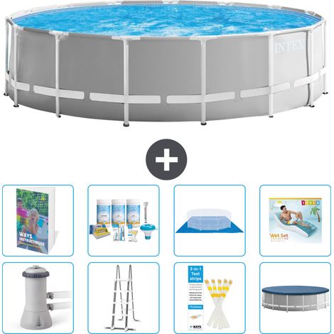 Intex Piscine Prism Frame Ronde - 457x122 cm - 9-pièces S683