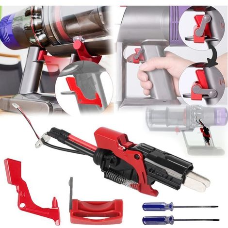 Jeu d'interrupteurs de remplacement pour Dyson V11 – Interrupteur en métal renforcé – Installation facile – Compatible avec batterie fixée par vis