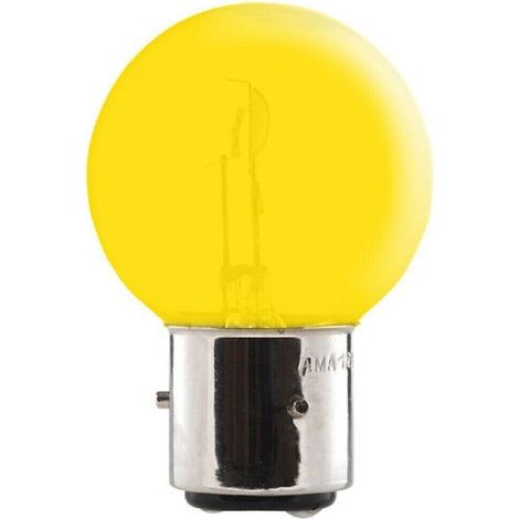 Ampoule 12V 45/40W BA21D jaune 2 filaments tracteur voiture éclairage universel lumière