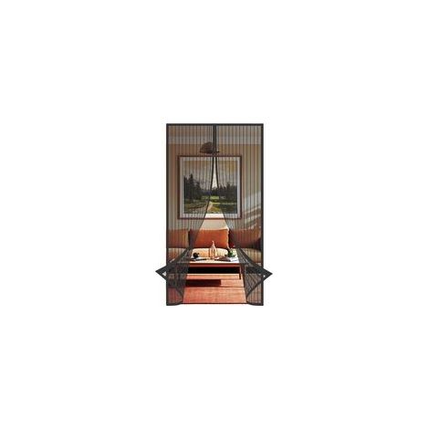 Moustiquaire Porte Fenetre Aimantée Magnetique, Rideaux Anti Mouches pour Porte, Rideaux Toile Insect Ecran, Moustiquaire Baie Vitree Coulissante, Magnétique Moustique Sans Perçage (90 x 210cm, noir) (1/5)