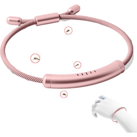 2 pièces Bracelet anti-moustiques enfants, rechargeable, taille ajustable, pour poignet ou cheville, idéal camping et plein air (1/5)
