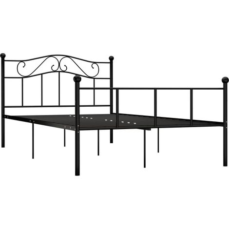 Bettgestell Schwarz Metall 120 x 200 cm