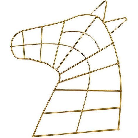 Couronne en forme de tête de cheval, cadre floral DIY pour mariage, enterrement de vie de jeune fille, décoration maison.