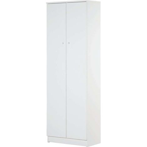 Armadietto 2 ante bianco liscio 182,2x62,1x34,3 cm - sarmog (1/2)