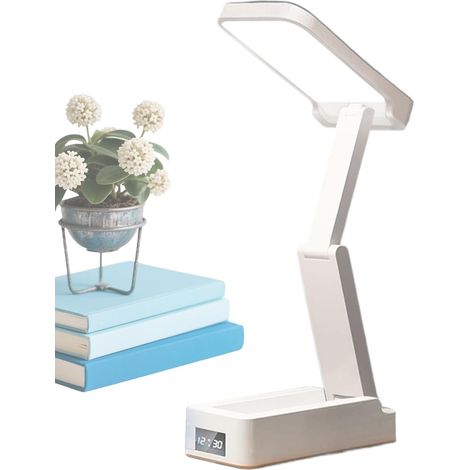 Lampe de table pliable moderne à 3 niveaux,3000HA lanterne à intensité variable, lampe de lecture rechargeable avec protection des yeux, design compact, idéale pour le salon, le dortoir, la cuisine (1/5)