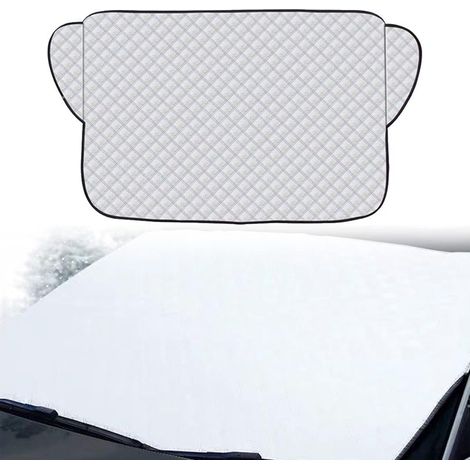 Couverture Pare-Brise Voiture,Protege Pare Brise Givre,Protection Pare Brise Hiver,Couverture Pare Brise Voiture,Pare-Soleil Anti Givre Neige Anti Glace UV Soleil Protection Repliable Universell (1/5)